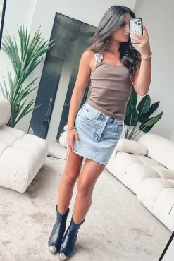 A Western Sense Of Style Buckle Tank