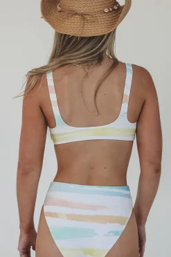 Beachside Sunrise Recycled High Waisted Bikini