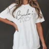 Bride 2025 Ring Finger Graphic Comfort Color T-shirt
