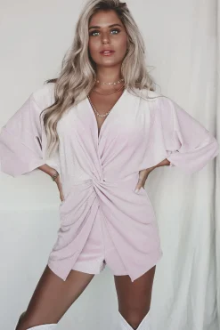 Brightest In The Room Light Purple Shimmer Romper