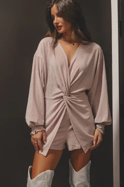 Brightest In The Room Light Purple Shimmer Romper