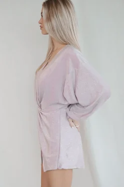 Brightest In The Room Light Purple Shimmer Romper