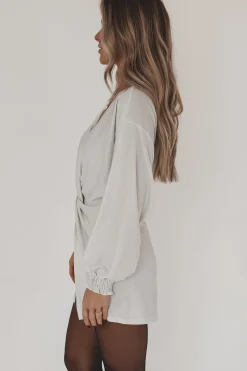 Brightest In The Room White Sparkle Party Romper