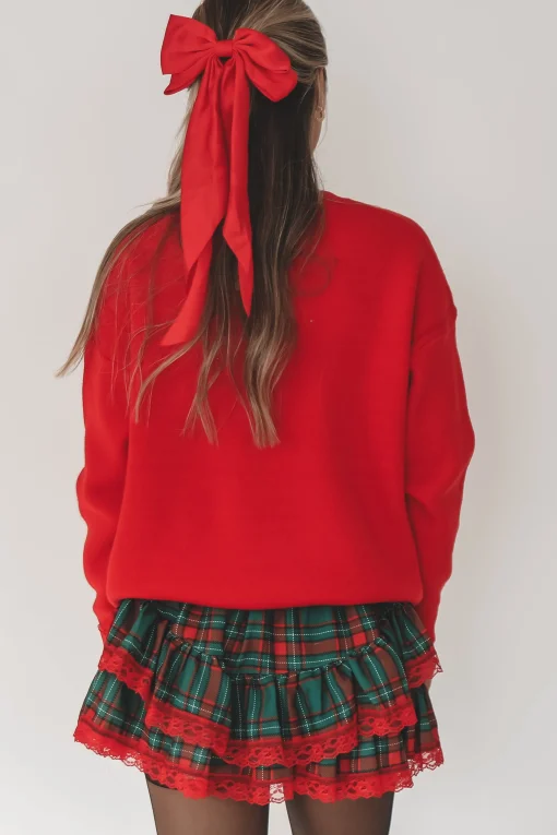 DEAL Merry As Me Me Red Tinsel Sweater