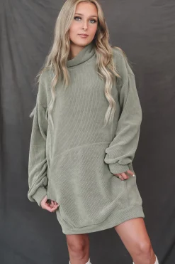 DEAL Sweet Sweet Ribbed Soft Sweater Dress