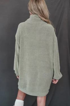 DEAL Sweet Sweet Ribbed Soft Sweater Dress