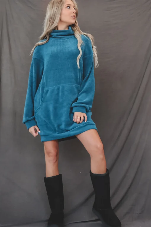 DEAL Sweet Sweet Ribbed Soft Sweater Dress