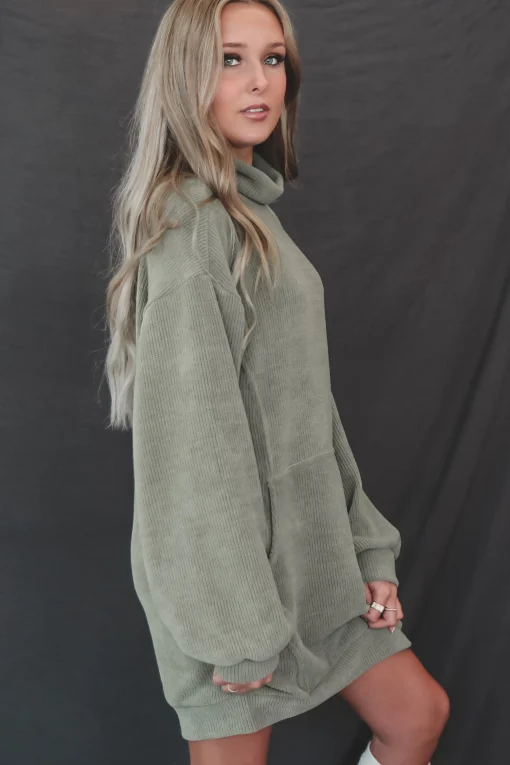 DEAL Sweet Sweet Ribbed Soft Sweater Dress