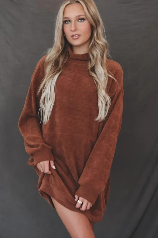 DEAL Sweet Sweet Ribbed Soft Sweater Dress