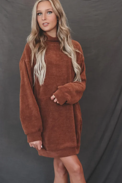 DEAL Sweet Sweet Ribbed Soft Sweater Dress