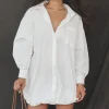 Dress Up Nice Bubble Button Up Shirt Dress