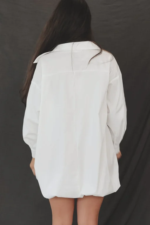 Dress Up Nice Bubble Button Up Shirt Dress