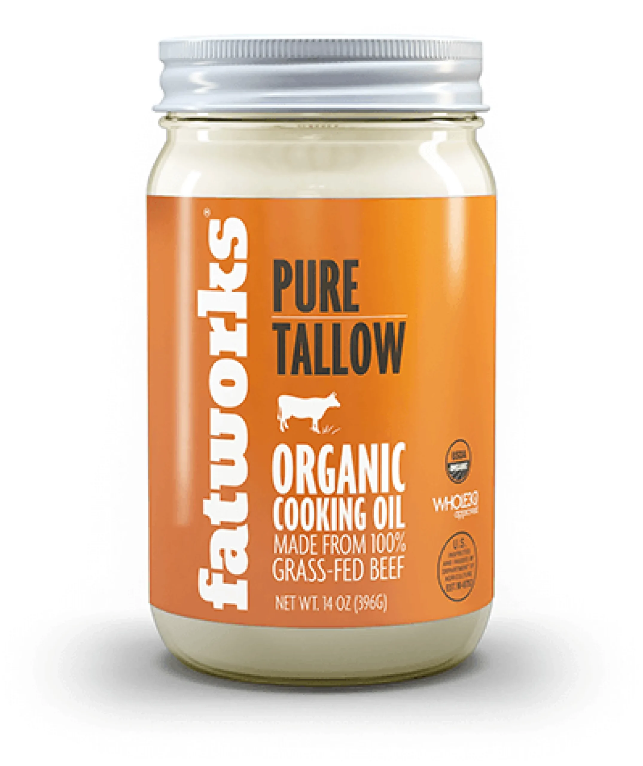 FATWORKS Pure Beef Tallow Organic Cooking Oil