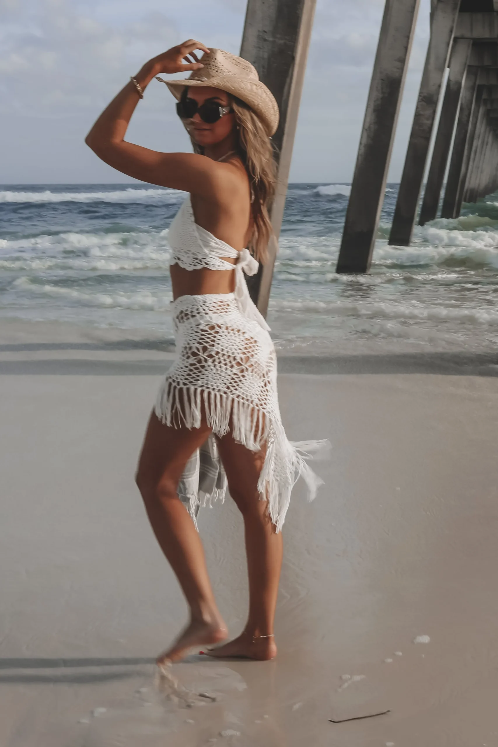 Give Him A Wink Knit Two Piece Set