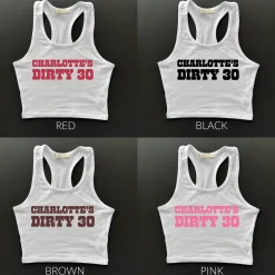 GROUP BUNDLE 10 Custom Order Tank Tops Shirts Personalized Birthday, T