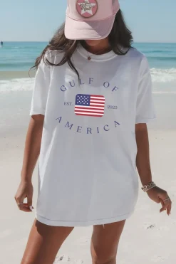 Gulf Of America Beach Unisex Graphic Comfort Colors Tee