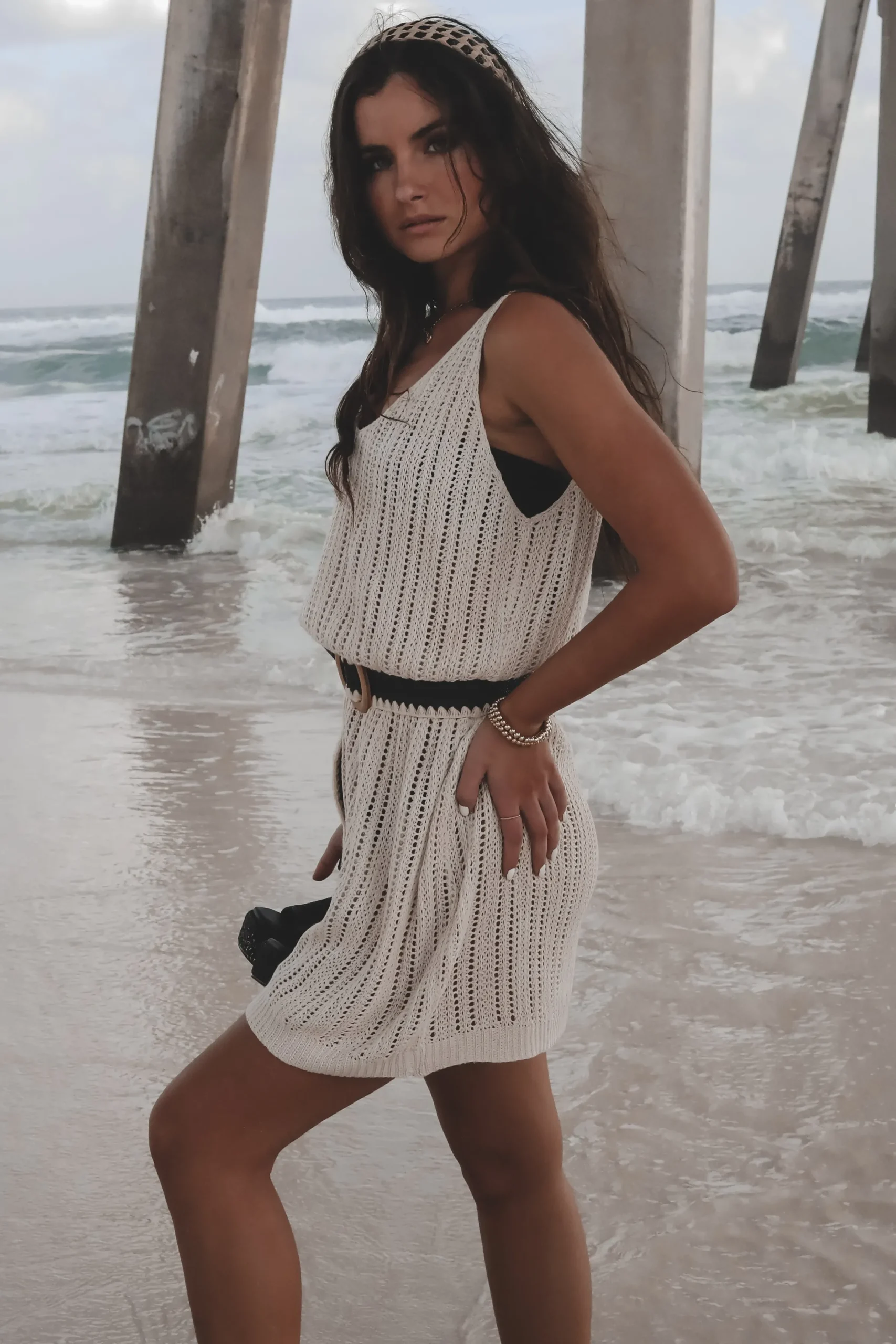 Keep Calm And Relax Cover Up Knit Dress