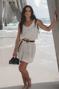 Keep Calm And Relax Cover Up Knit Dress