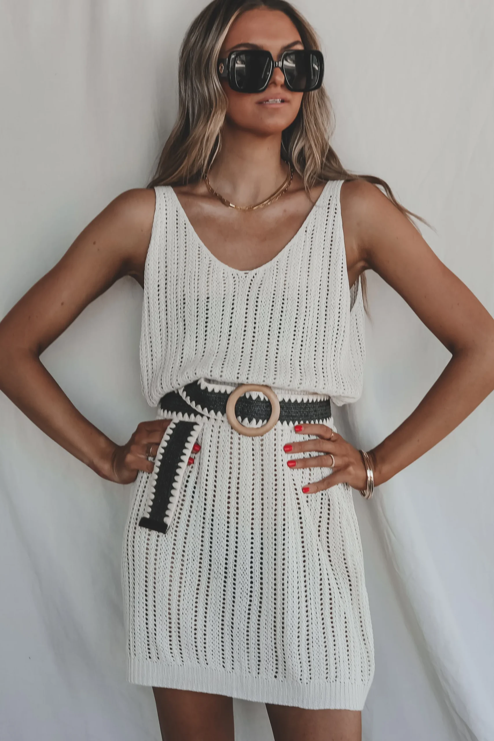 Keep Calm And Relax Cover Up Knit Dress