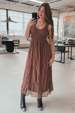 Keep It Casual But Obviously Cute Brown Maxi