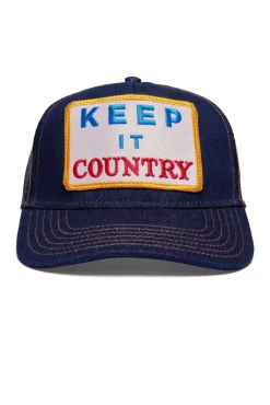 Keep It Country Denim Patch Trucker Hat