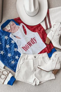 Made It Out Of The Group Chat White Faux Leather Shorts