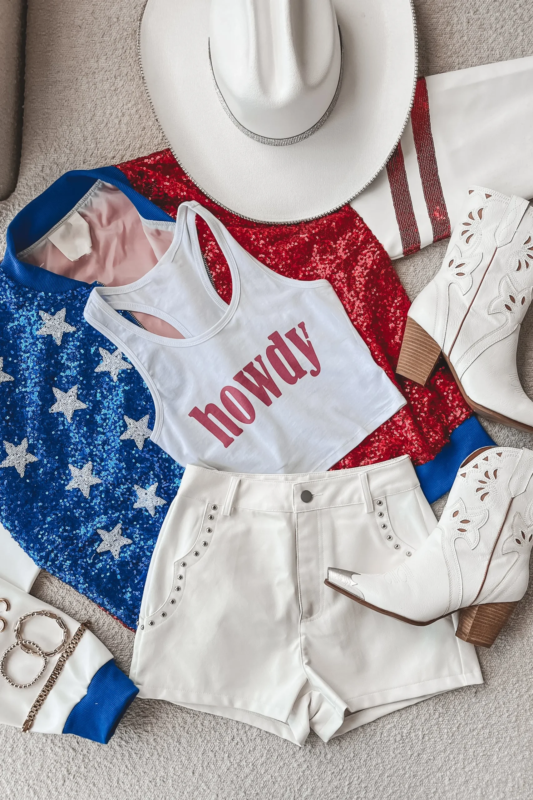 Made It Out Of The Group Chat White Faux Leather Shorts