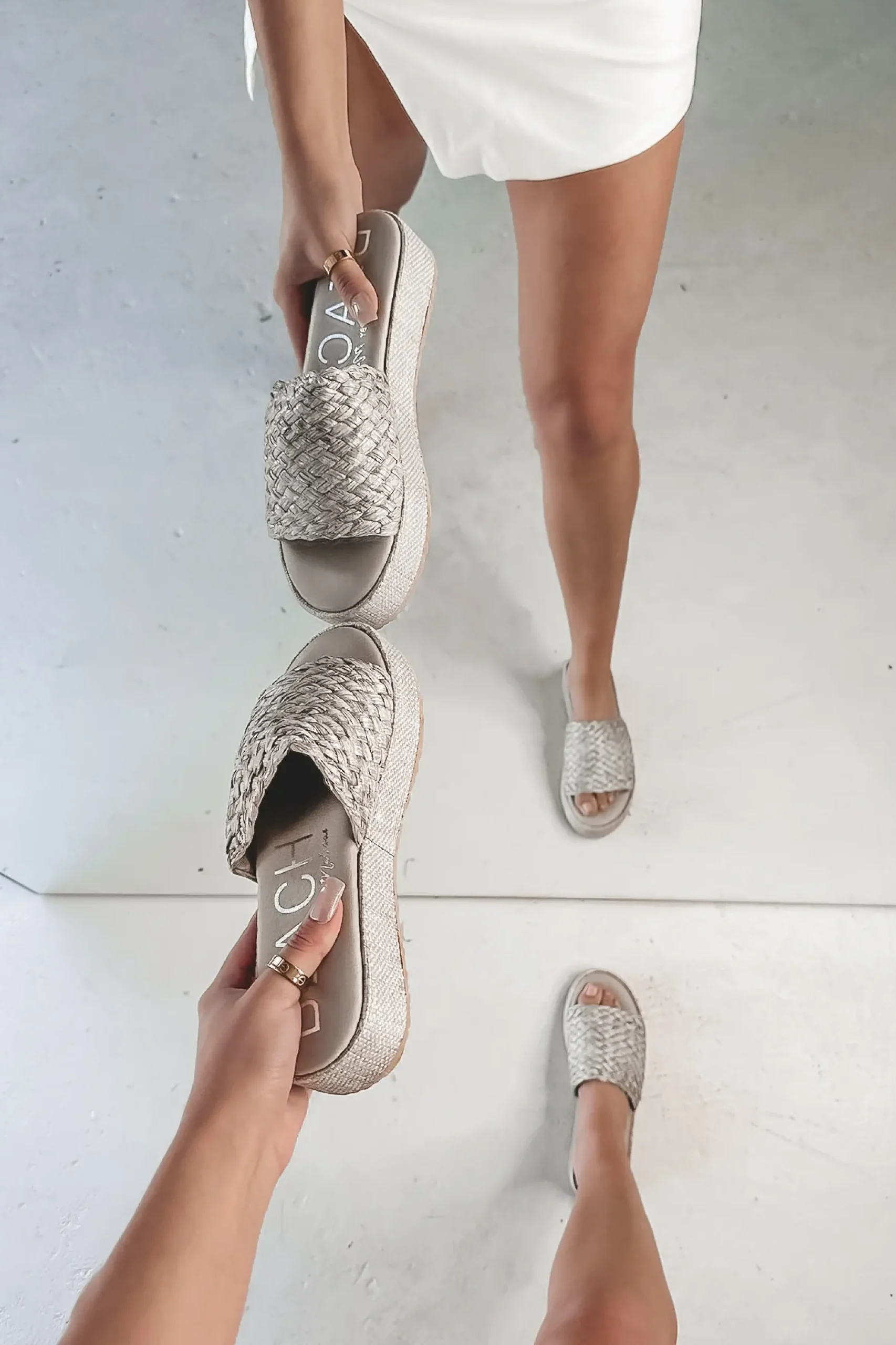 MATISSE Washed Ashore Woven Slip On Sandal