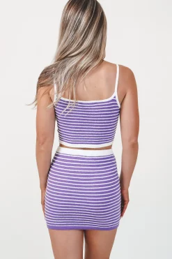 Needed By The Sea Striped Two Piece Set