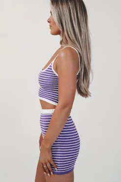 Needed By The Sea Striped Two Piece Set