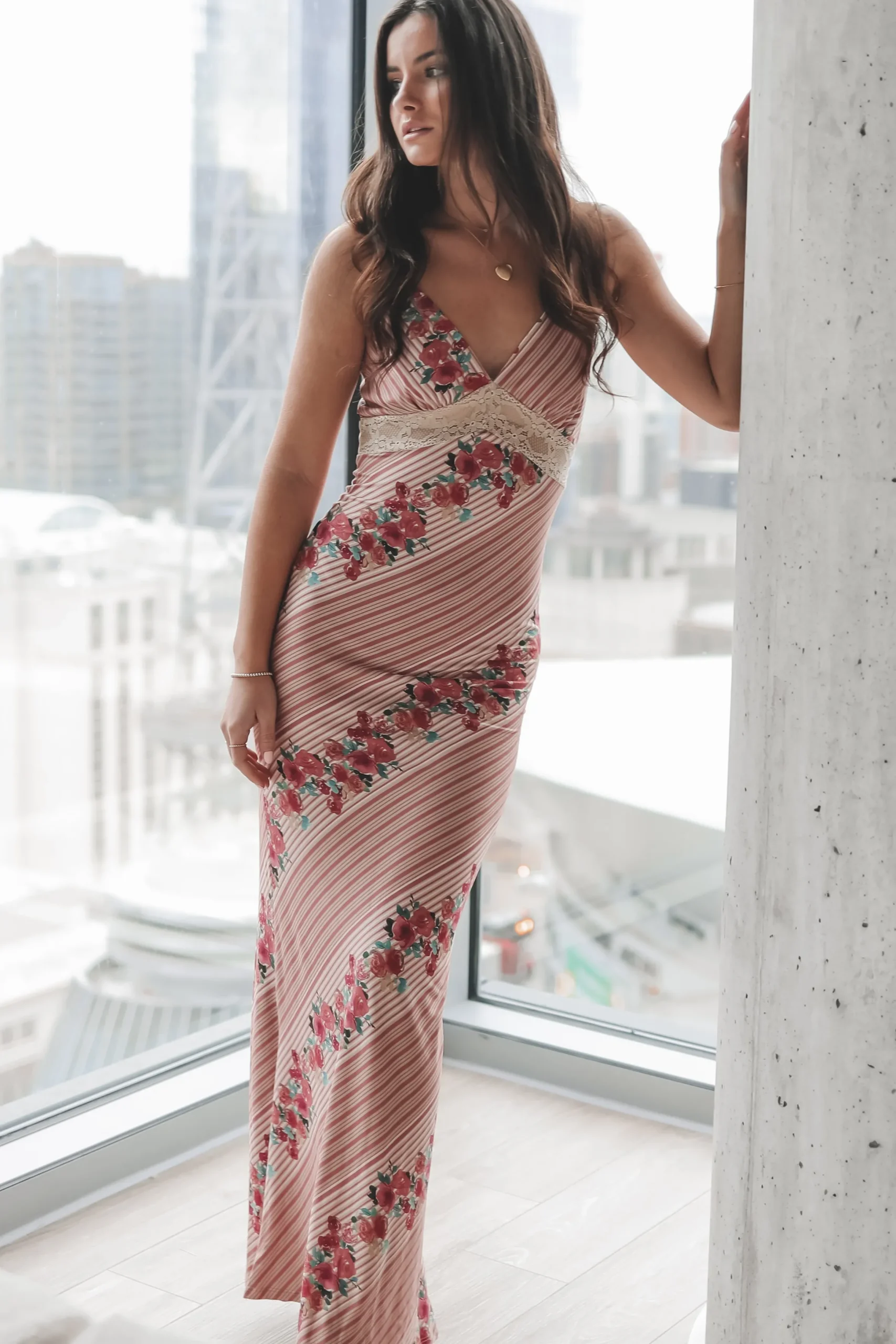 Romance Is In The Air Floral Maxi Dress