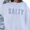 Salty Minimalist Graphic Unisex Pullover Sweatshirt