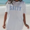 Salty Minimalist Graphic Comfort Color Unisex Tee