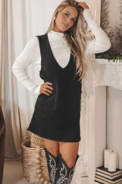 Saw It Had To Have It Sleeveless Sweater Dress