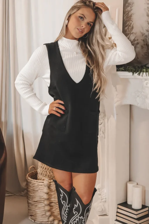 Saw It Had To Have It Sleeveless Sweater Dress