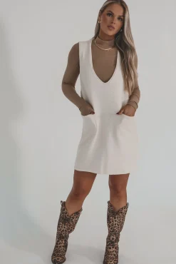Saw It Had To Have It Sleeveless Sweater Dress
