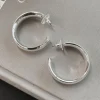 Saw Them Had To Have Them Silver Hoops