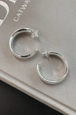Saw Them Had To Have Them Silver Hoops