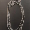 So Long Lover Silver Layered Chain Necklace