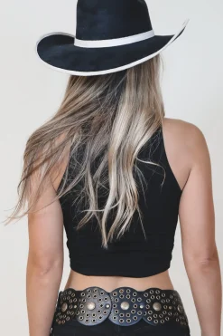 Somebody’s Problem Graphic High Neck Top