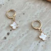 That Is So Your Look Gold Dipped Clover Charm Earrings