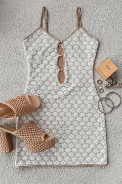 Wishing For Florals White Lace Mini Dress