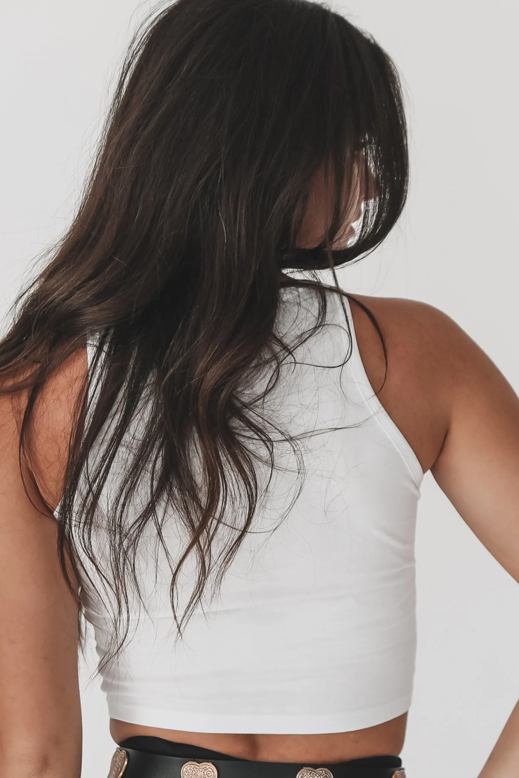 You Look Like You Love Me Concert Graphic High Neck Tank Top